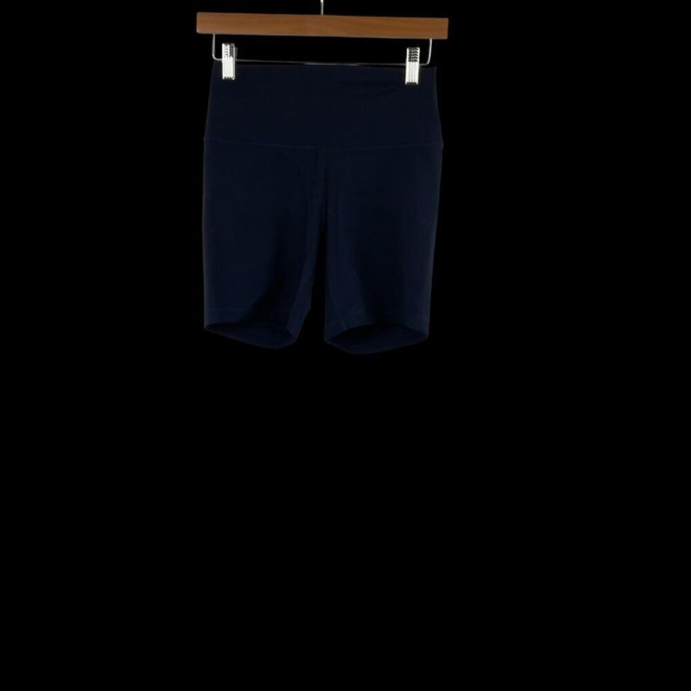 Quince Women Power-Up High-Rise Training Shorts Blue Medium